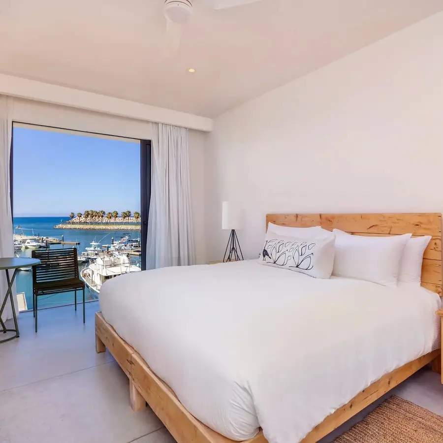 King room overlooking the marina