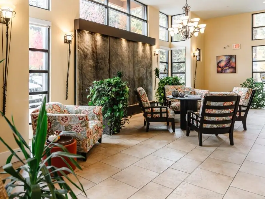 The lobby lounge